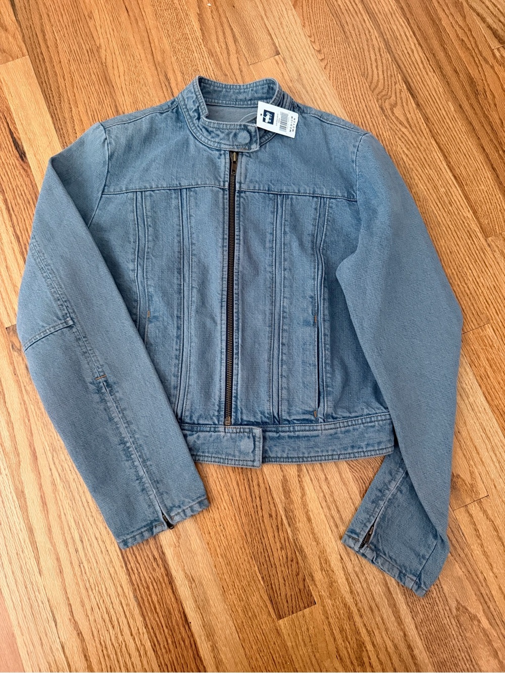 GAP Light Blue Denim Zip-Front Jacket